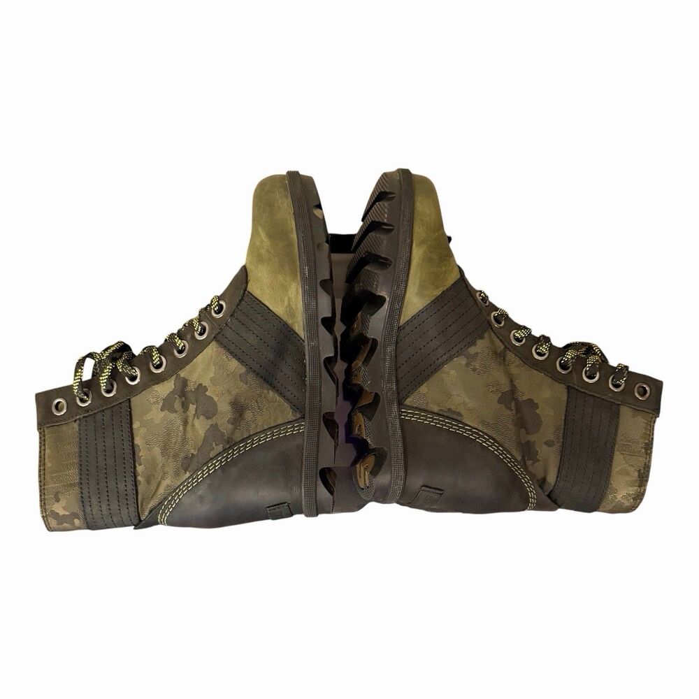 Sorel Lexie Hidden Wedge Ankle Boots Booties Green Camo  Womens Size 7.5 - Picture 5 of 8